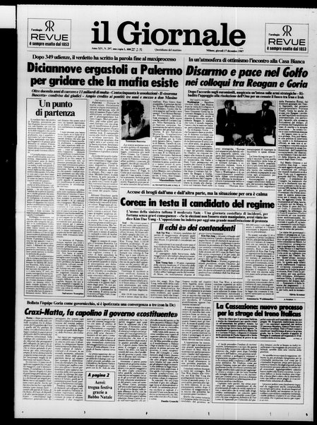 Il giornale : quotidiano del mattino